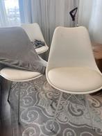 3 Eetkamerstoelen in goede staat, Kunststof, Gebruikt, Drie, Wit