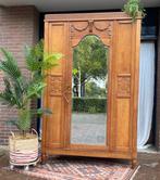 Mooie brocante kledingkast met geslepen spiegel, Huis en Inrichting, Kasten | Kledingkasten, Ophalen, Zo goed als nieuw, 50 tot 75 cm