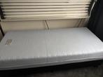 Boxspring 90x200 inclusief matras, Ophalen, 90 cm, Eenpersoons, Zwart