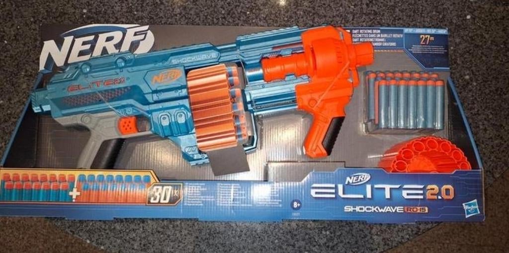 Nerf Elite 2.0 Shockwave RD-15 Blaster - Nieuw in doos!, Ophalen of Verzenden, Nieuw, Jongen of Meisje