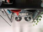 Ikea bartafel Utby + 2 luchtgeveerde krukken, Huis en Inrichting, Tafels | Statafels, Ophalen, Gebruikt