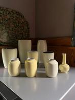 Collectie Ravelli vazen, kleur zacht geel, 9 stuks., Verzenden