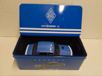 Renault 12 Gordini 1971 in bewaar blik uniek Solido 1:18 KRD beschikbaar voor biedingen