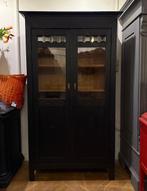 Antieke vitrinekast, vintage servieskast, brocante kast VdlM, Huis en Inrichting, Kasten | Vitrinekasten, Ophalen, Met deur(en)