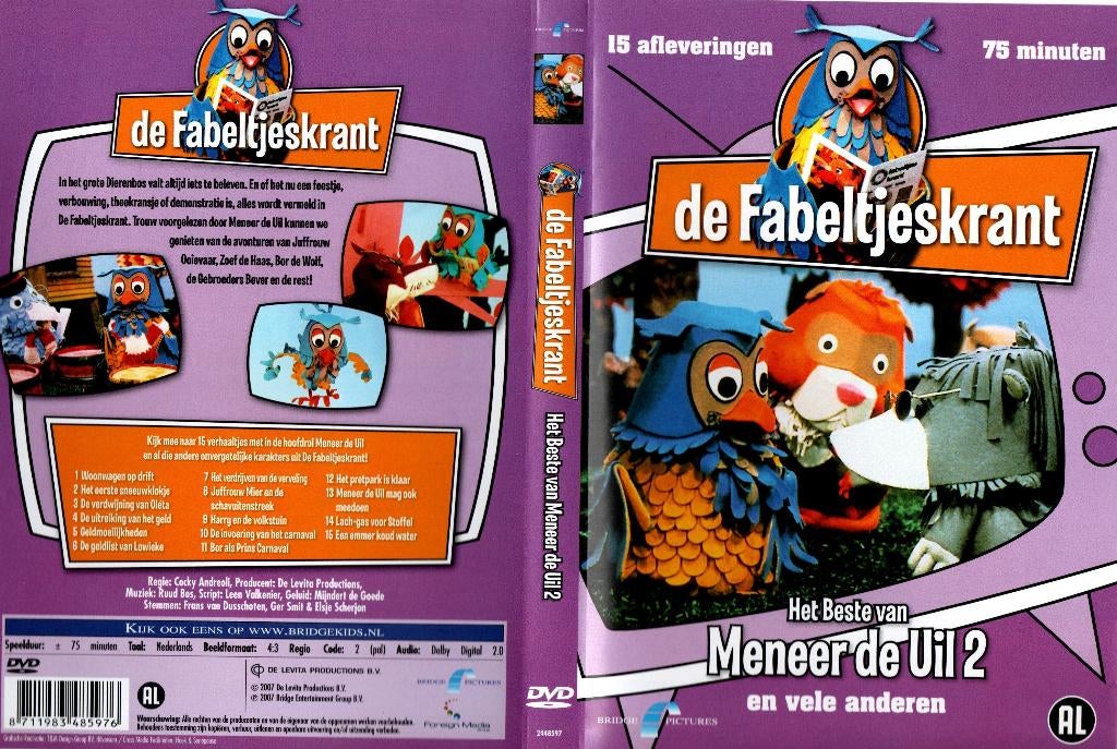 De Fabeltjeskrant, Het beste van Meneer de Uil 2, Alle leeftijden, Ophalen of Verzenden, Zo goed als nieuw