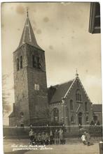 SCHORE FOTO NED.HERV, KERK kinderen personen staat ! 387, Verzenden, Voor 1940, Gebruikt, Gebouw