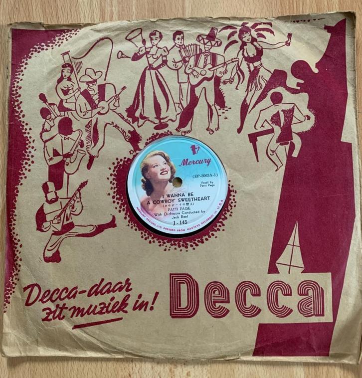 Patti Page EP, Cd's en Dvd's, Vinyl | Country en Western, Gebruikt, Overige formaten, Ophalen of Verzenden