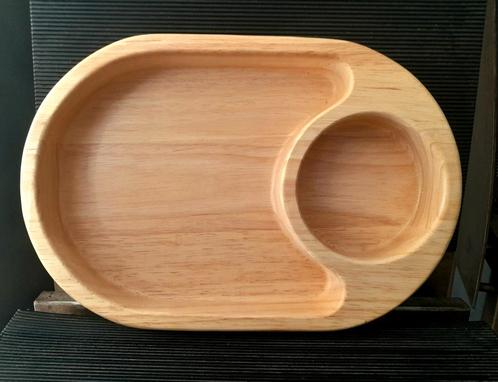 Nieuwe fraaigevormde degelijke chip&dip schaal acaciahout, Huis en Inrichting, Woonaccessoires | Schalen en Manden, Nieuw, Ovaal