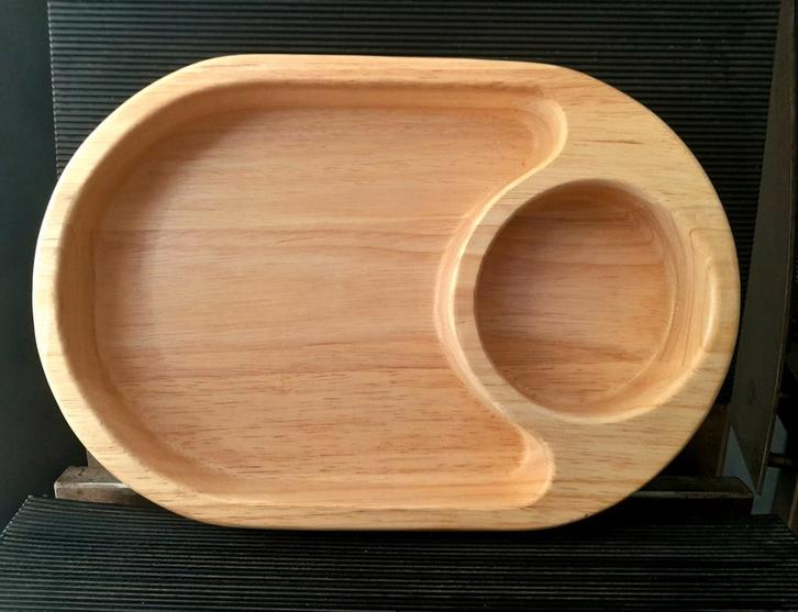 Nieuwe fraaigevormde degelijke chip&dip schaal acaciahout, Huis en Inrichting, Woonaccessoires | Schalen en Manden, Nieuw, Ovaal
