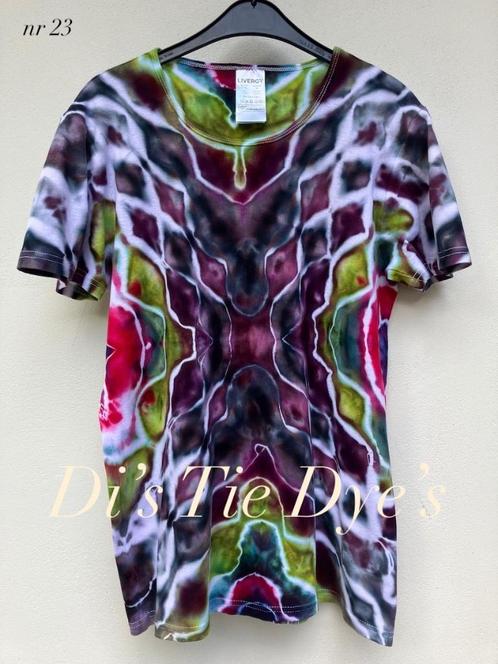 Tie dye festival shirt - verzenden mogelijk, Kleding | Dames, T-shirts, Nieuw, Maat 42/44 (L), Korte mouw, Ophalen