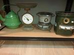 Antieke Weegschaal, Theepot & Petroleumstellen, Ophalen