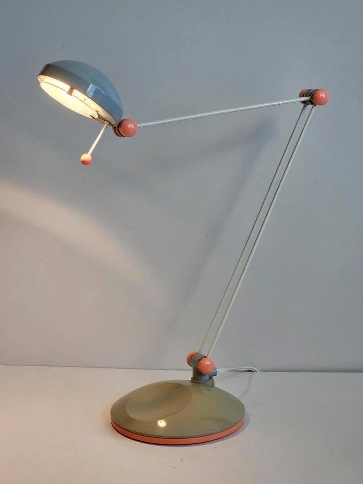 Vintage 80 er jr. "Vrieland" pop art design bureau/wandlamp, Antiek en Kunst, Curiosa en Brocante, Verzenden