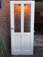 Glas in lood opdek binnendeur, Ophalen, Gebruikt, 80 tot 100 cm, Binnendeur