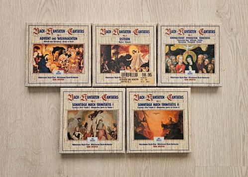 Boxset Bach Kantaten Vol. 1-5, Cd's en Dvd's, Cd's | Klassiek, Zo goed als nieuw, Barok, Met libretto, Boxset, Ophalen of Verzenden