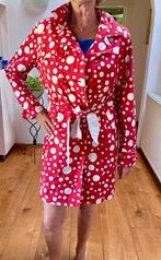 Happy Rainy Days polka dot gevoerde regenjas maat L zgan, Ophalen, Zo goed als nieuw, Blauw