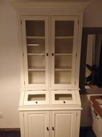 Mooie witte buffetkast servieskast vitrinekast, Huis en Inrichting, Ophalen, Met deur(en), 50 tot 100 cm, Zo goed als nieuw