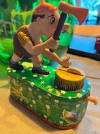 Vintage Blikken Spaarpot Houthakker, Ophalen of Verzenden