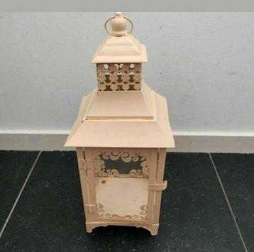 Lantaarn,Windlicht,Chinese Lantaarn,Crème,verlichting,terras beschikbaar voor biedingen