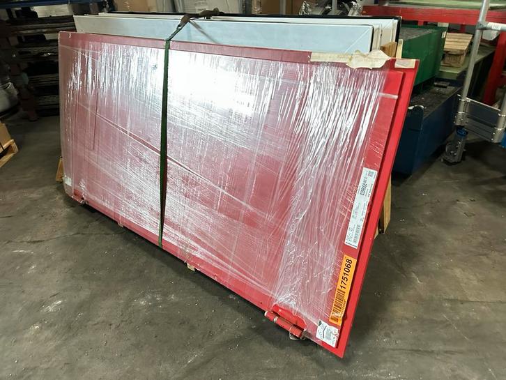 Stalen Branddeur - Zie Typeplaat voor Maten, Doe-het-zelf en Verbouw, Deuren en Horren, Gebruikt, Buitendeur, 200 tot 215 cm, 80 tot 100 cm