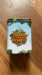 AH Dierenkaartjes blik / verzamelblik Dieren laten van zich, Verzamelen, Albert Heijn, Ophalen of Verzenden
