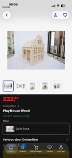 Houten Speelhuisje Grachtenpand, Ophalen, Zo goed als nieuw, Poppenhuis