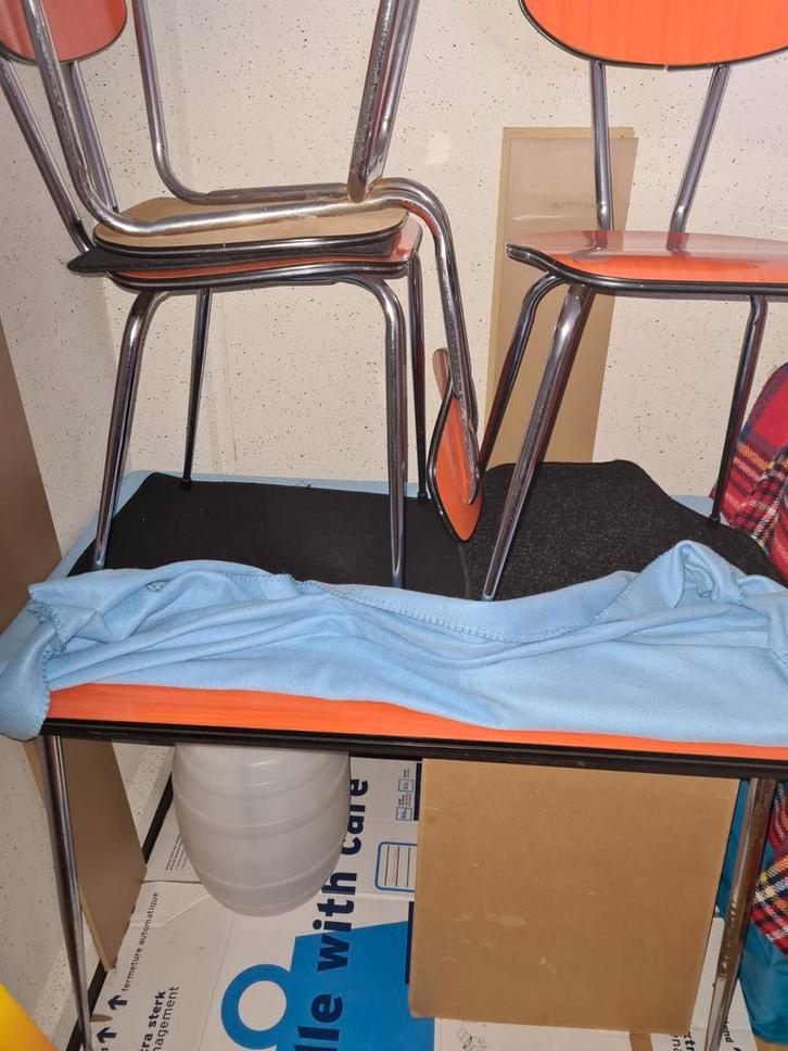 Vintage. Formica Keukenset, Huis en Inrichting, Stoelen, Ophalen