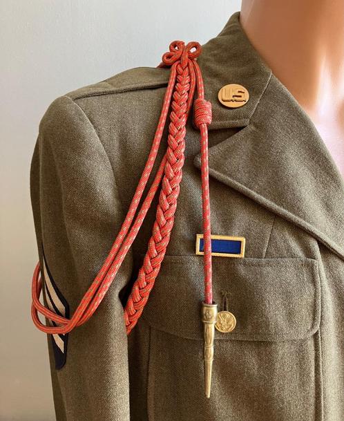 US WW2 Belgian Fourragère - Schouder Koord  , Verzamelen, Militaria | Tweede Wereldoorlog, Landmacht, Embleem of Badge, Amerika