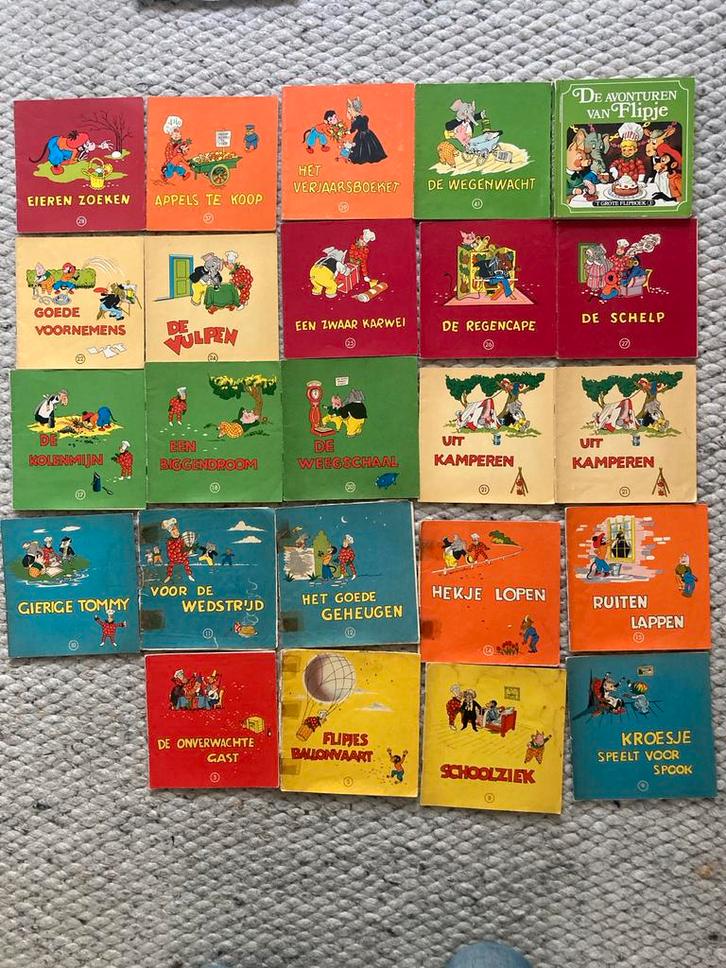 25 Flipje Boekjes Jaren 50/60 - Mooie Collectie!, Boeken, Kinderboeken | Jeugd | onder 10 jaar, Gelezen, Fictie algemeen, Ophalen of Verzenden