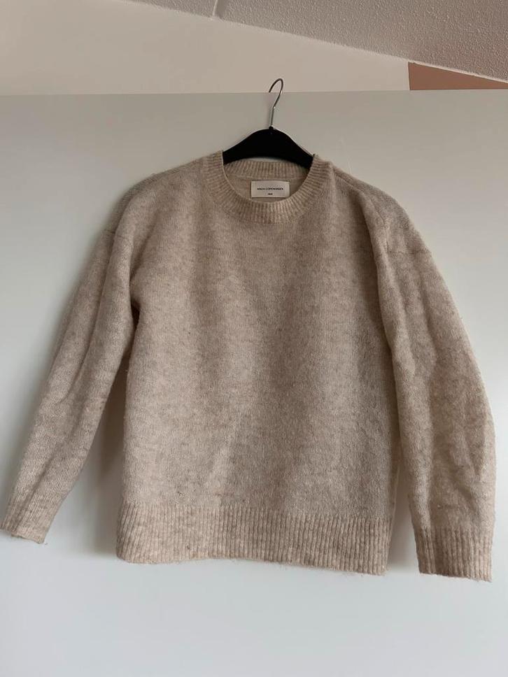 Msch Copenhagen Beige Trui XS/S, Kleding | Dames, Truien en Vesten, Zo goed als nieuw, Maat 36 (S), Beige, Ophalen of Verzenden