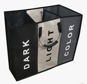 Wastas met 3 vakken donker licht kleur 60 x 32 x 50 cm beschikbaar voor biedingen