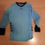 152 keepersshirt voetbal hummel blauw, Ophalen of Verzenden, Gebruikt, Jongen of Meisje, Sport- of Zwemkleding