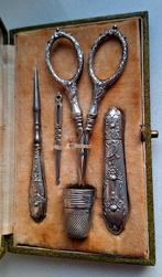 Antieke zilveren naaiset in, Ophalen of Verzenden