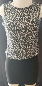 Mooi Panterprint jurkje met open vallende rug, ByDanie, Bruin, Gedragen, Boven de knie