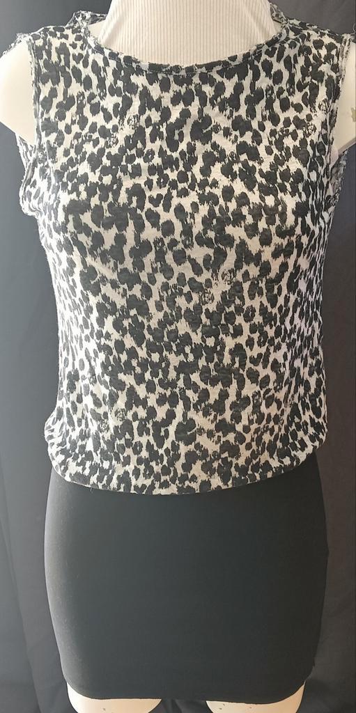 Mooi Panterprint jurkje met open vallende rug, Kleding | Dames, Jurken, Gedragen, Maat 38/40 (M), Boven de knie, Ophalen
