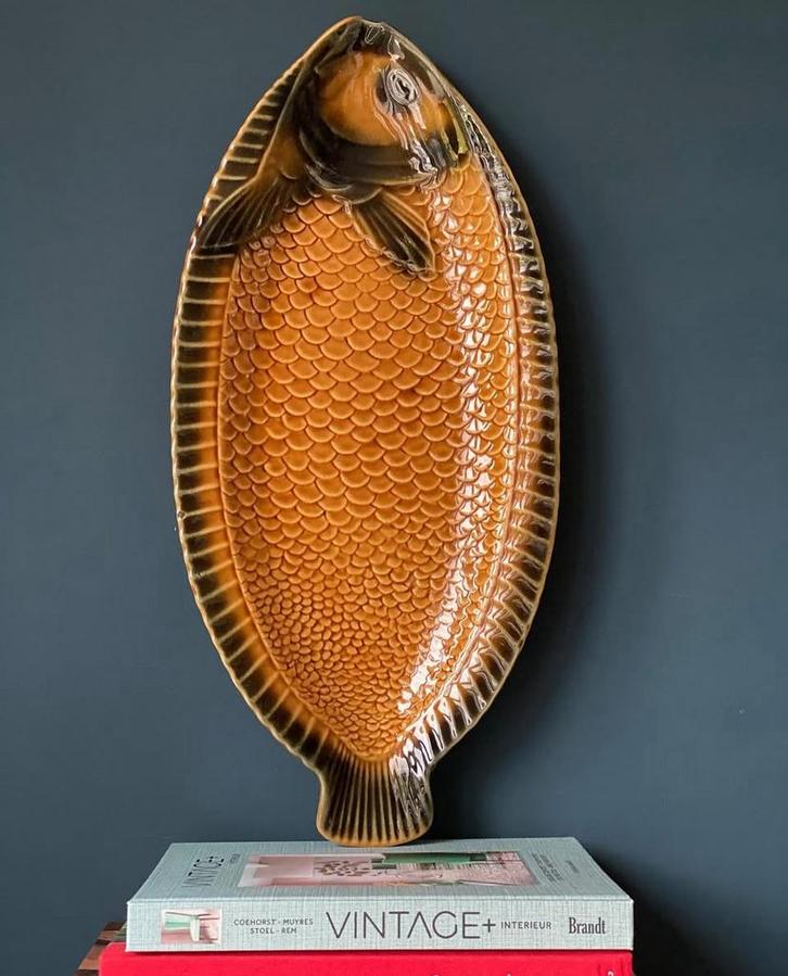 Sarreguemines XL visschaal, Huis en Inrichting, Keuken | Servies, Schaal of Schalen, Overige stijlen, Keramiek, Verzenden