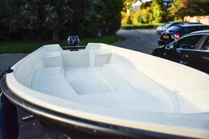 Verano 420 sloep boot met 9,8pk 4-takt en kanteltrailer, Watersport en Boten, Vis- en Consoleboten, Gebruikt, Tot 10 pk, 3 tot 6 meter