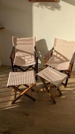 Set of Folding Director’s Chairs & Stools stoelen krukjes, Huis en Inrichting, Stoelen, Ophalen, Gebruikt