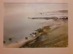 Aquarel van het Wad bij Vlieland, rond begin jaren '90, Antiek en Kunst, Kunst | Schilderijen | Klassiek, Ophalen