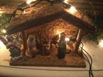 Klein kerststalletje met porceleine beeldjes, Diversen, Ophalen of Verzenden, Zo goed als nieuw
