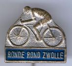 Ronde rond Zwolle blauw op zilverkleurig speldje ( G_190 ), Verzamelen, Verzenden, Nieuw, Transport, Speldje of Pin