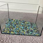 Glazen accubak 23 cm H - 23 cm B 35 cm L, Dieren en Toebehoren, Vissen | Aquaria en Toebehoren, Ophalen, Zo goed als nieuw, Leeg aquarium