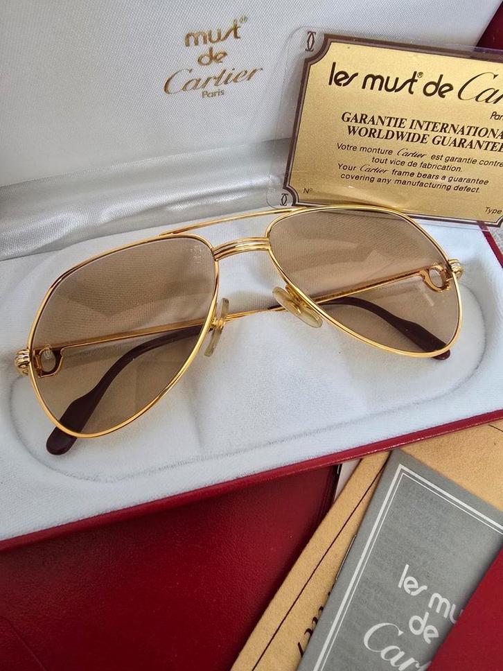 Cartier Vendome LC zonnebril - full set - maat 56 16 135, Sieraden, Tassen en Uiterlijk, Zonnebrillen en Brillen | Heren, Zo goed als nieuw