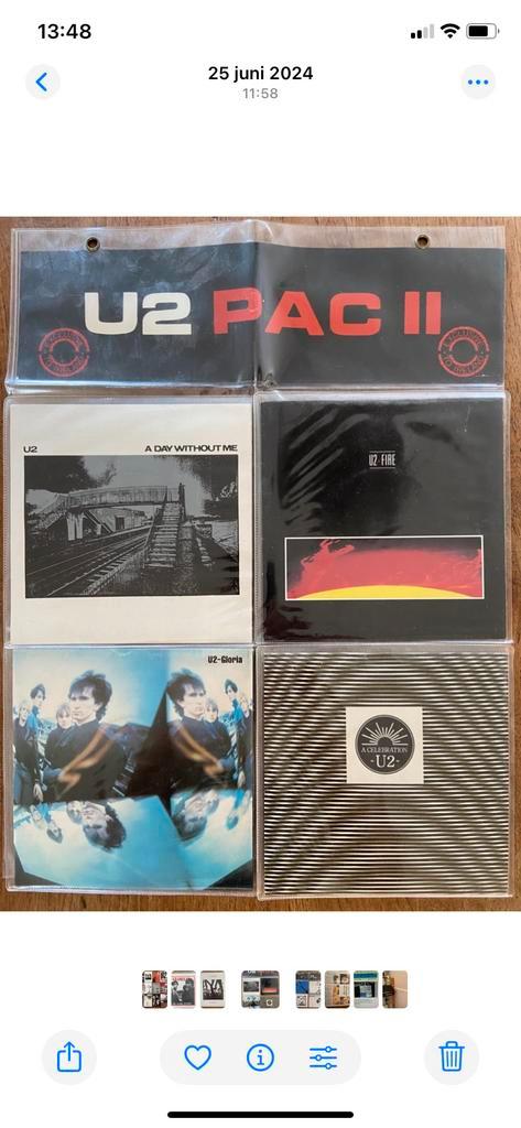 U2 Pac II Single Set, Cd's en Dvd's, Vinyl Singles, Zo goed als nieuw, Pop, Ophalen of Verzenden