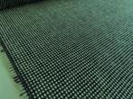 De Ploeg Accent; jade groen + zwart; 2x restant meubelstof, Wol, 120 cm of meer, Ophalen of Verzenden, Groen