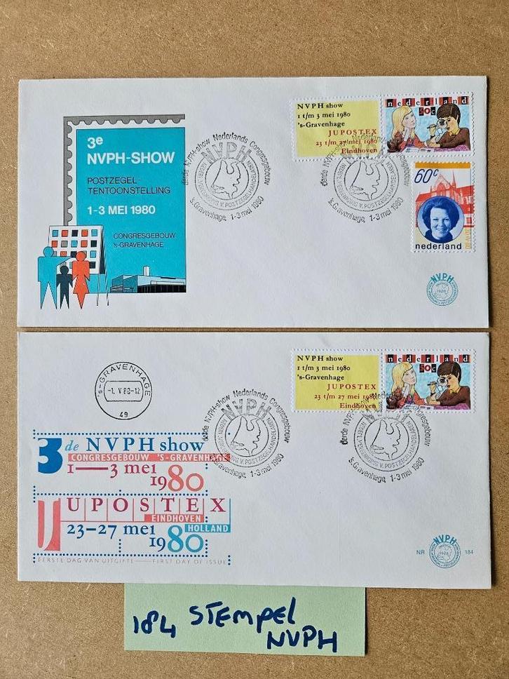 FDC E184 1980 - AFWIJKEND STEMPEL NVPH - EERSTE DAG ENVELOP, Postzegels en Munten, Postzegels | Eerstedagenveloppen, Onbeschreven
