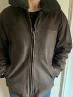 Leren jas (pilotenjack), Ophalen, Bruin, Maat 48/50 (M), Gedragen