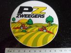 sticker PZ zweegers logo landbouw traktoren akkers, Verzenden, Zo goed als nieuw, Bedrijf of Vereniging