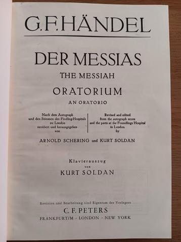 Bladmuziek: Händel - Der Messias beschikbaar voor biedingen