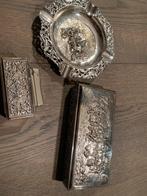 Verzilverd rookstel, Antiek en Kunst, Antiek | Goud en Zilver, Ophalen, Zilver