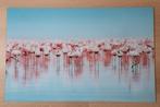 Glasschilderij Flamingo's, Antiek en Kunst, Ophalen